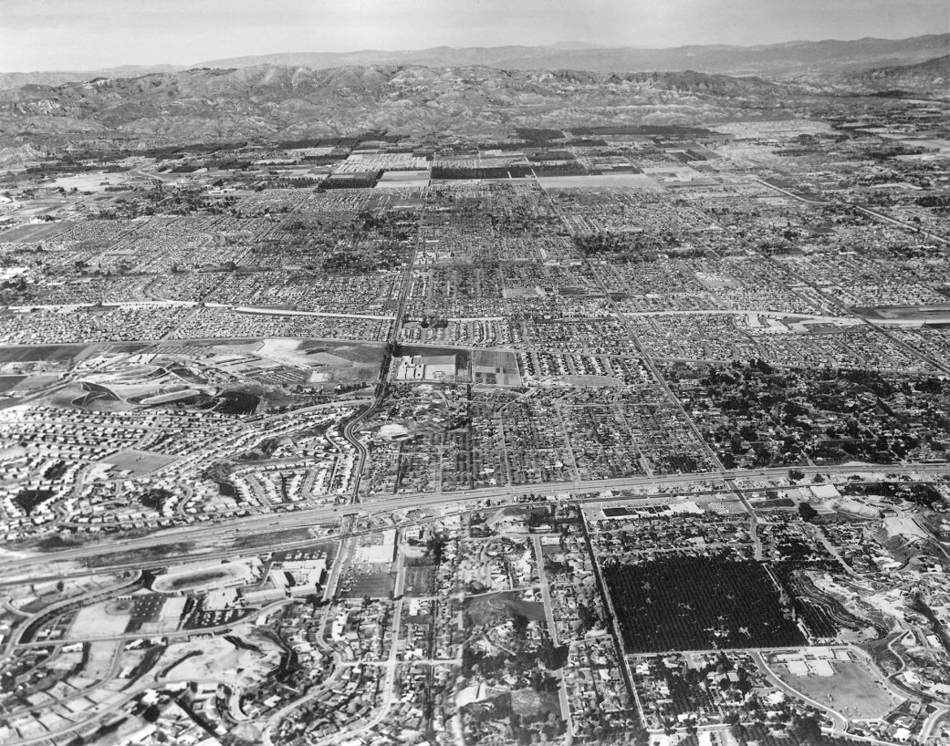 San Fernando Valley historical before aerial