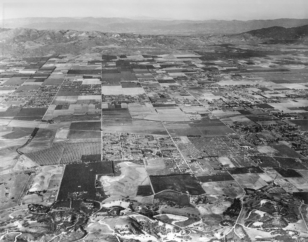 San Fernando Valley historical after aerial